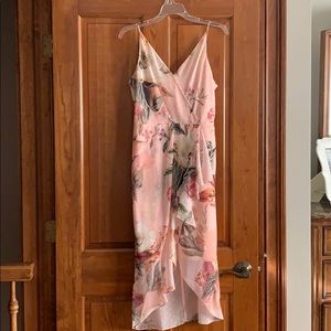 Floral pink dress